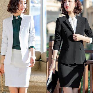 3/4-sleeve Blazer / Pencil Skirt / Dress Pants / Set