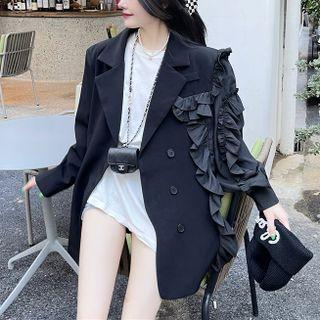 Ruffle Panel Blazer