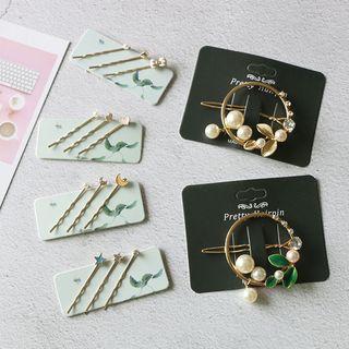 Faux Pearl Hair Clip / Alloy Hair Pin (various Designs)