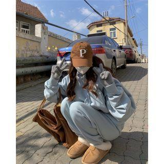 Set: Hoodie + Harem Pants Set - Blue - One Size