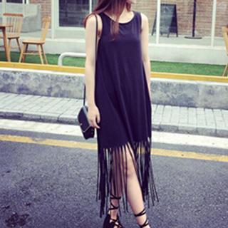 Fringed Tank Dress
