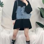 Long-sleeve T-shirt / Denim Camisole