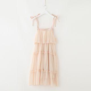 Shoulder-tie Midi Dress