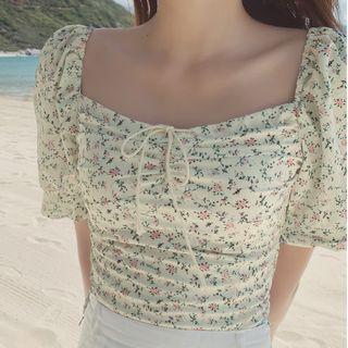 Cropped Floral Top