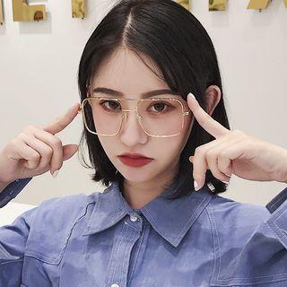 Double-bridged Square Eyeglasses