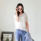 Short-sleeve Sheer T-shirt
