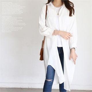 Round-hem Shirtdress