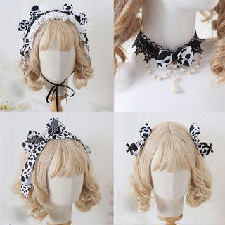 Milk Cow Print Bow Headband / Hair Tie / Choker / Hair Clip (various Designs)