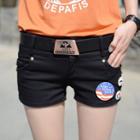 Pin Detail Shorts