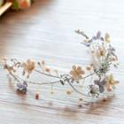 Bridal Flower Faux Pearl Hair Band