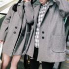 Double-breasted Lapel Couple Coat