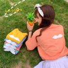 Wing Accent Short Sleeve Letter T-shirt