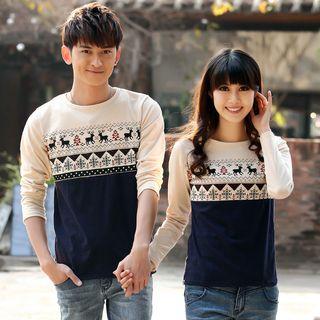 Couple Matching Printed Pullover (various Designs)