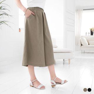Belted Pleated Culottes