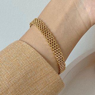 Chain Bracelet E421 - Gold - One Size