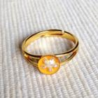 Resin Little Snowflake Ring (light Orange) One Size