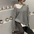 Cable Knit Sweater / Leggings / T-shirt