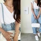 Epaulet Sleeveless Top