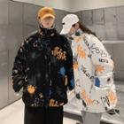Reversible Bear Print Padded Coat
