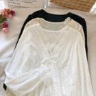 V-neck Lace Shirt Top