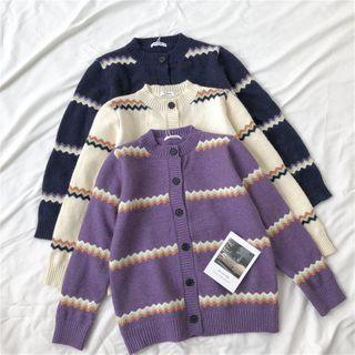 Curve Stripe Cardigan