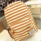 Striped Canvas Backpack
