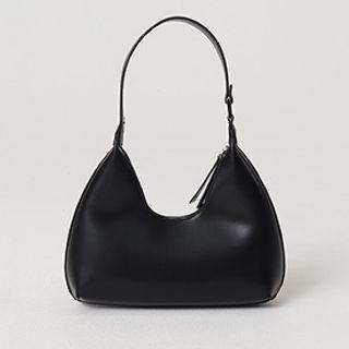 Buckled Pleather Hobo Bag