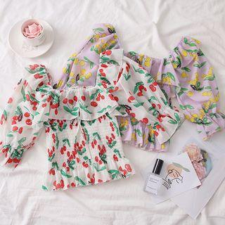 Printed Bow Top