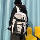 Plain Nylon Backpack With Pouch