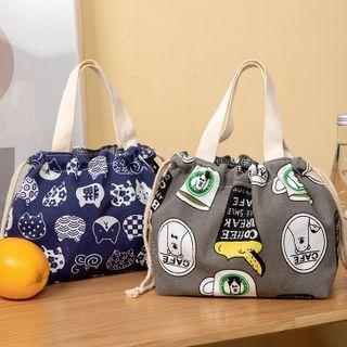 Print Drawstring Insulated Lunch Bag
