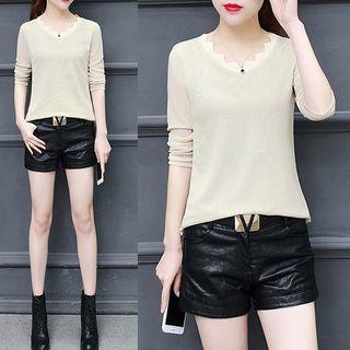 Wavy Long-sleeve T-shirt