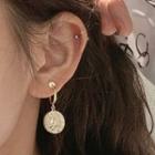 Coin Drop Earring 1 Pair - Gold - One Size
