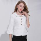 3/4-sleeve Peter Pan Collar Blouse