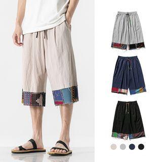 Patchwork Capri Pants