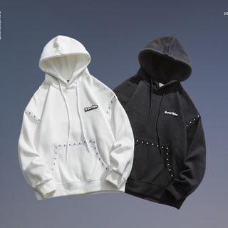 Studded Trim Hoodie