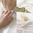 925 Sterling Silver Heart Ring K337 - Heart Ring - One Size