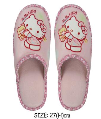 Hello Kitty Room Slippers (27cm) 1 Pair