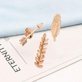 Arrow / Feather / Leaf Alloy Brooch