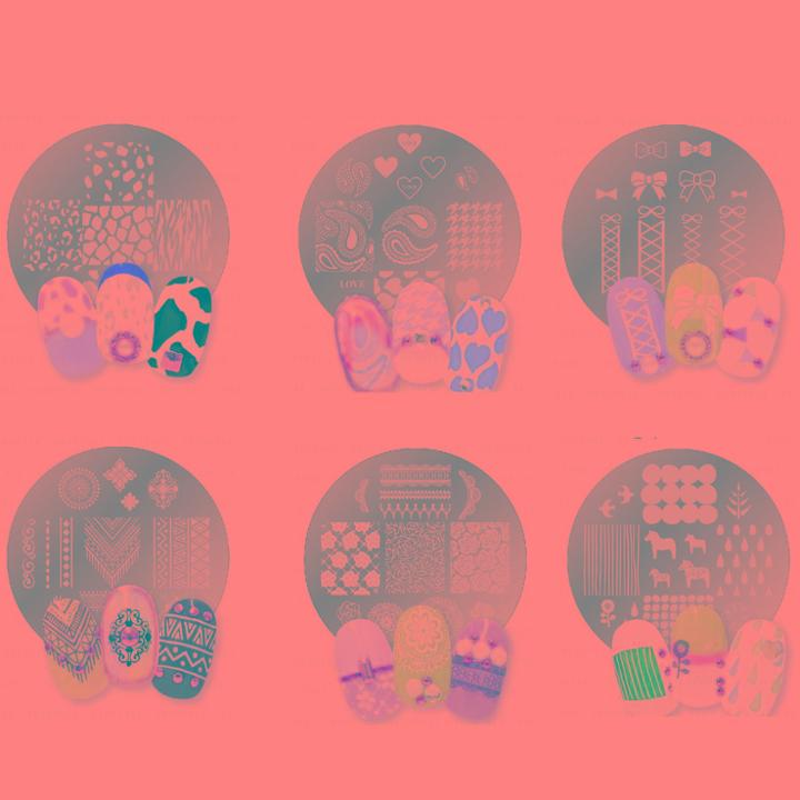 Lucky Trendy - Crayon Nail Stamp - 7 Types