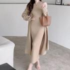 Sleeveless Knit Dress / Long Cardigan
