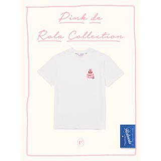 5th Anniversary Cake-print T-shirt