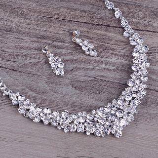 Wedding Tiara / Set: Necklace + Earrings