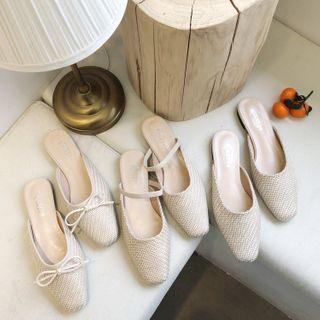 Woven Flat Mules (various Designs)
