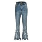 Boot-cut Embellished Jeans