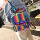 Iridescent Rainbow Backpack As Shown In Figure - One Size