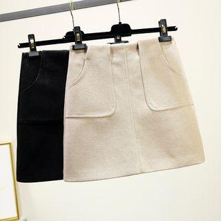 Pocket-detail Mini A-line Skirt
