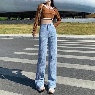 Mid Rise Woven Loose Fit Jeans