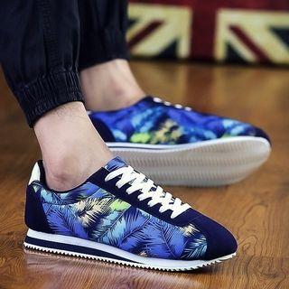 Leaf Print Sneakers