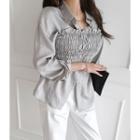 Set: Dip-back Shirt + Smocked Tube Top