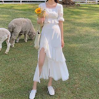 Chiffon Mini / Midi A-line Skirt